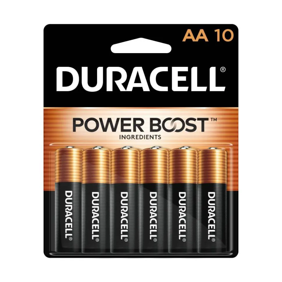 Duracell Coppertop AA Alkaline Batteries, Pack of 10