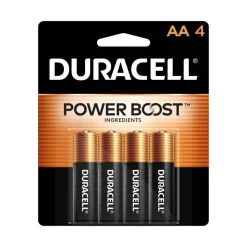 Duracell Coppertop AA Alkaline Batteries, Pack of 4