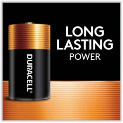 Duracell Coppertop Alkaline D Batteries, 2/Pack