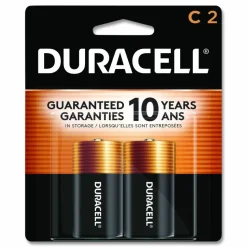 Duracell Coppertop Alkaline C Batteries, 2/Pack
