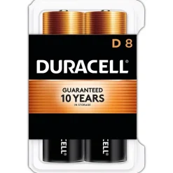 Duracell Coppertop D Alkaline Batteries, Pack of 8, MN13RT8Z