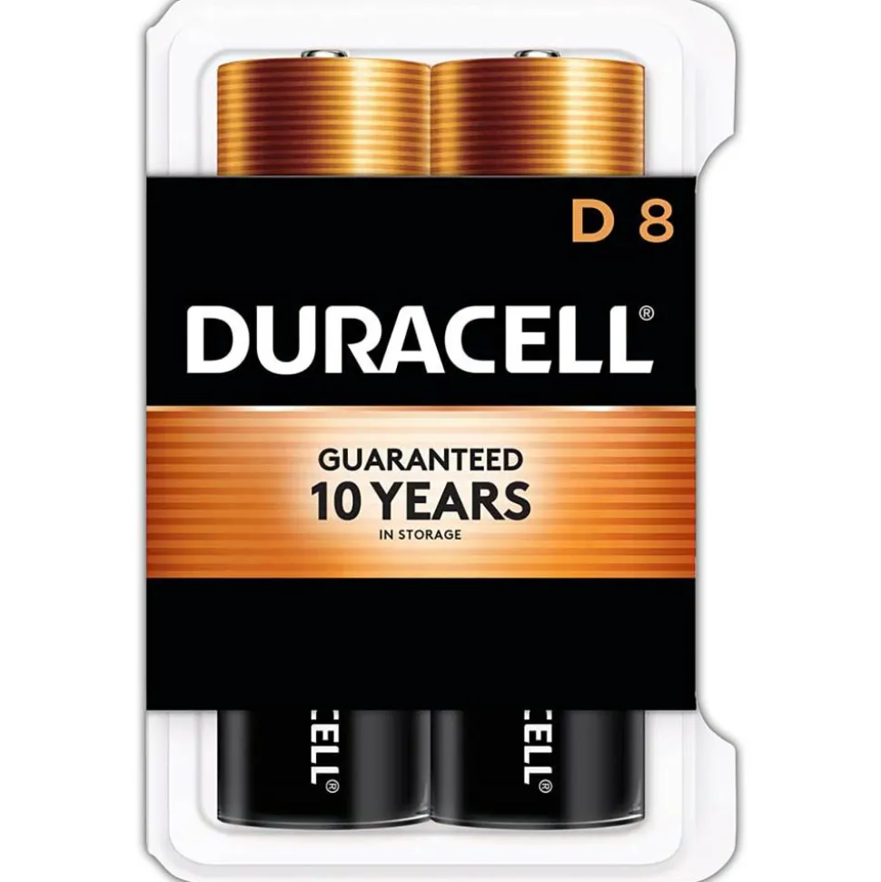Duracell Coppertop D Alkaline Batteries, Pack of 8, MN13RT8Z