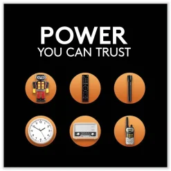 Duracell Coppertop 9V Alkaline Batteries, Pack of 2