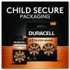 Duracell Hearing Aid Battery, #312, 16/Pack