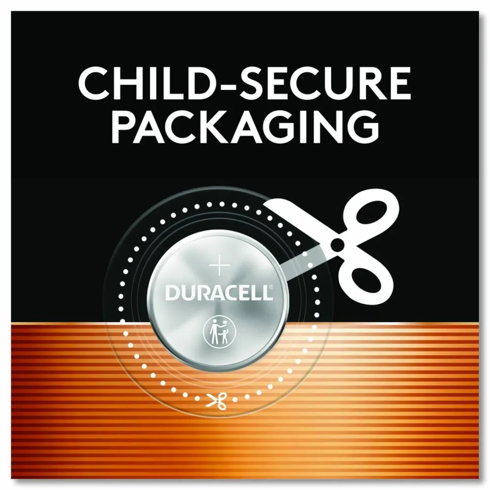 Duracell Lithium Coin Batteries With Bitterant, 2016, 2/Pack