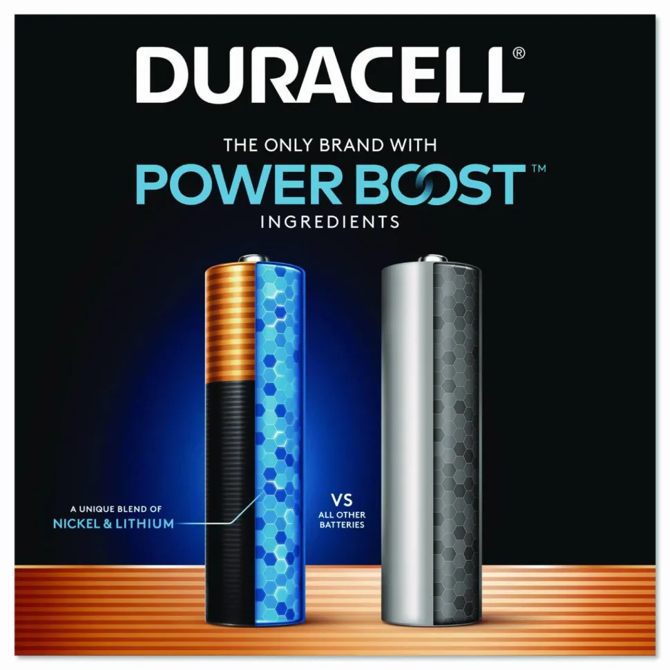 Duracell POWER BOOST Coppertop Alkaline AA Batteries, 224/Carton