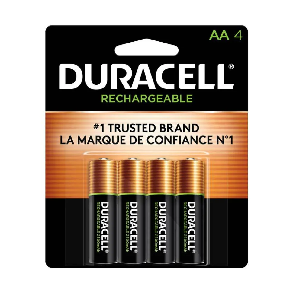 Duracell Rechargeable AA Batteries, Pack of 4