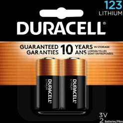 Duracell 123 3V High Power Lithium Batteries, Pack of 2