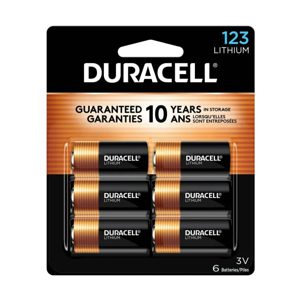 Duracell 123 3V High Power Lithium Batteries, Pack of 6
