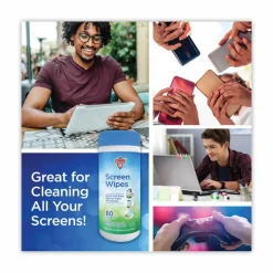Dust Off Antistatic Monitor Wipes, Pack Of 80