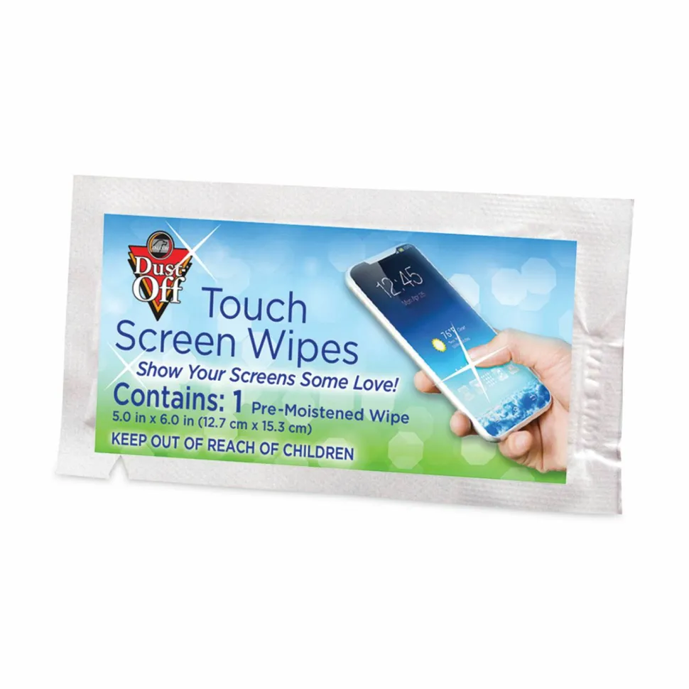 Dust-Off Antistatic Monitor Wipes, Pack Of 200