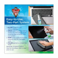 Dust-Off Laptop Computer Cleaning Kit, 50 mL Spray/Microfiber Cloth
