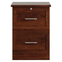 17"D Vertical 2-Drawer File Cabinet, Mulled Cherry