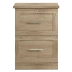17"D Vertical 2-Drawer File Cabinet, Spring Oak
