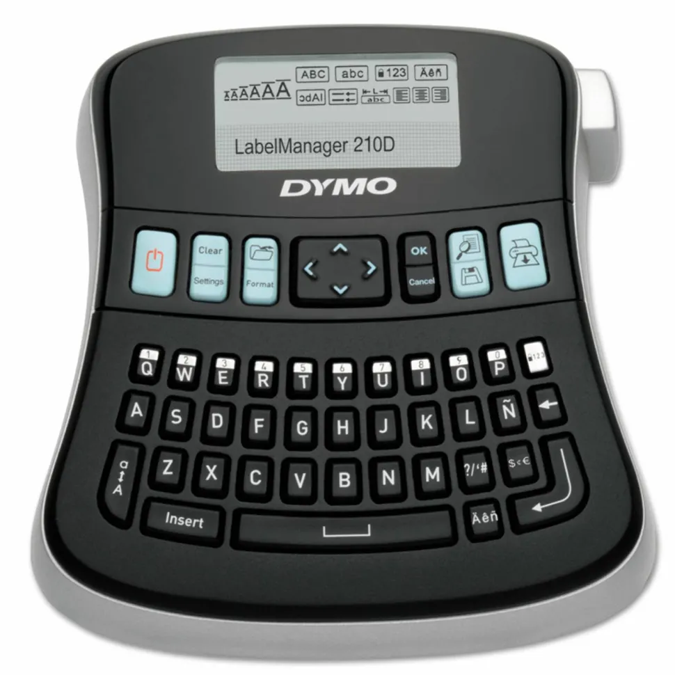 DYMO LabelManager 210D Label Maker, 2 Lines, 6.1 x 6.5 x 2.5