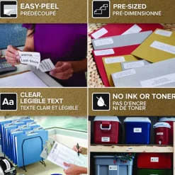 DYMO LabelWriter Address Labels, 1.25'' x 2.25'', White, 1,000 Labels/Roll