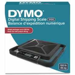 DYMO 100 lb. Digital USB Shipping Scales with Remote Display, Silver