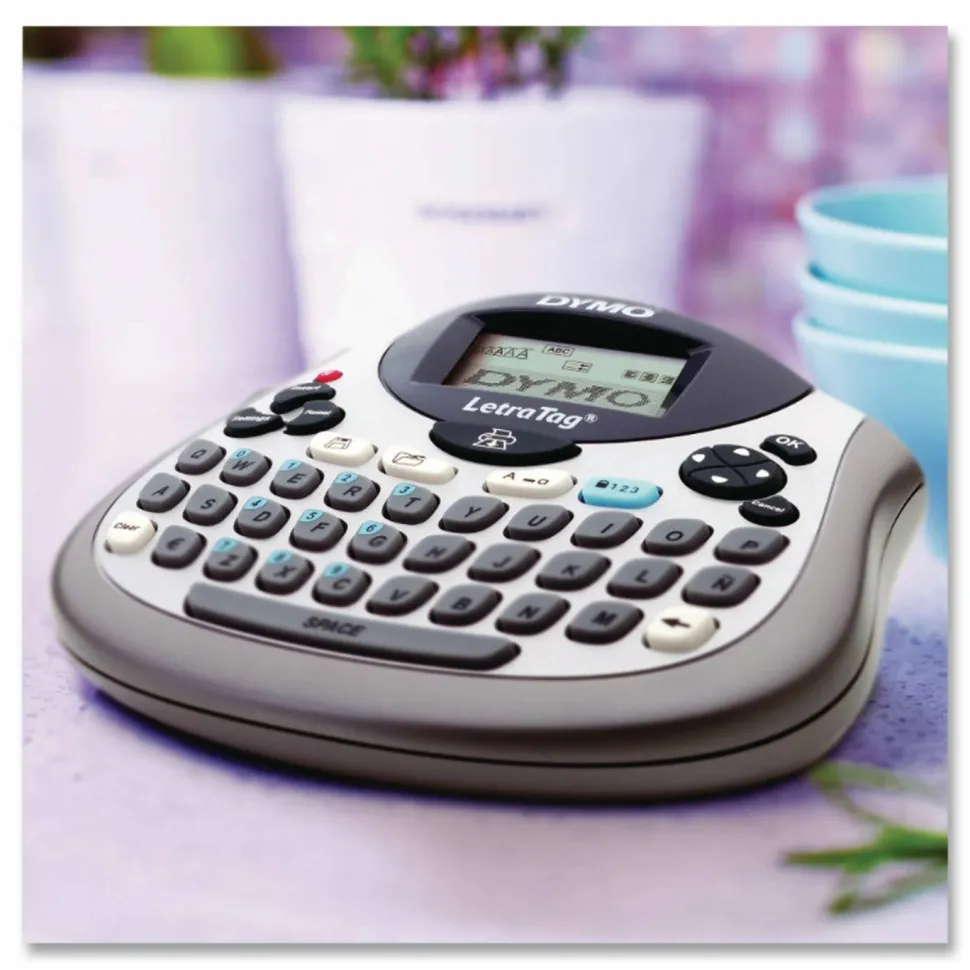 DYMO LetraTag 100T Label Maker, 2 Lines, 6.7 x 2.8 x 5.7