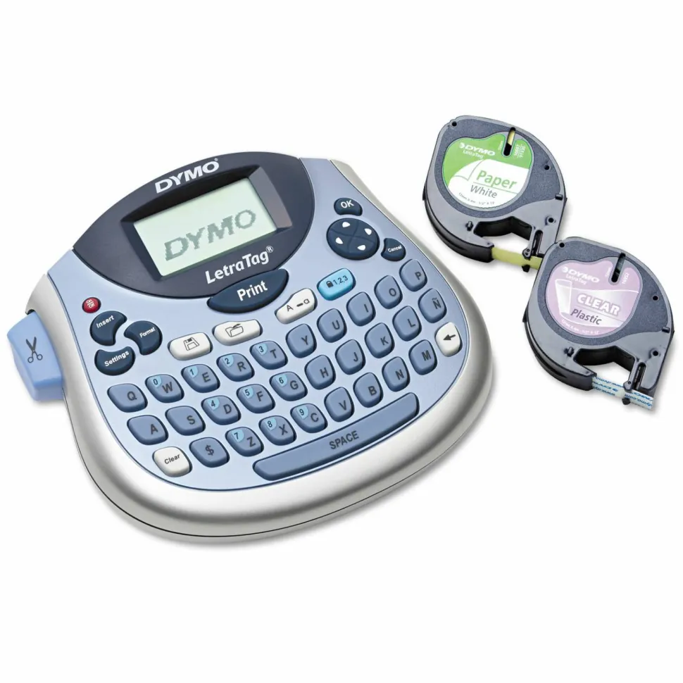 DYMO LetraTag 100T Label Maker, 2 Lines, 6.7 x 2.8 x 5.7