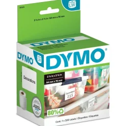DYMO LW Multipurpose Labels, 2.75" x 2.12", White, 320 Labels/Roll