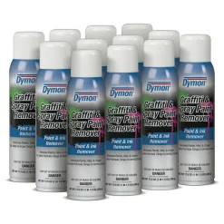 Dymon Graffiti/Paint Remover, Jelled Formula, 17.5 oz Aerosol Spray, Carton of 12