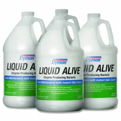 Dymon LIQUID ALIVE Enzyme Producing Bacteria, 1 gal Bottle, 4/Carton