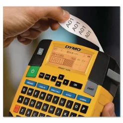 DYMO Rhino 18489 Black-On-White Tape, 0.75