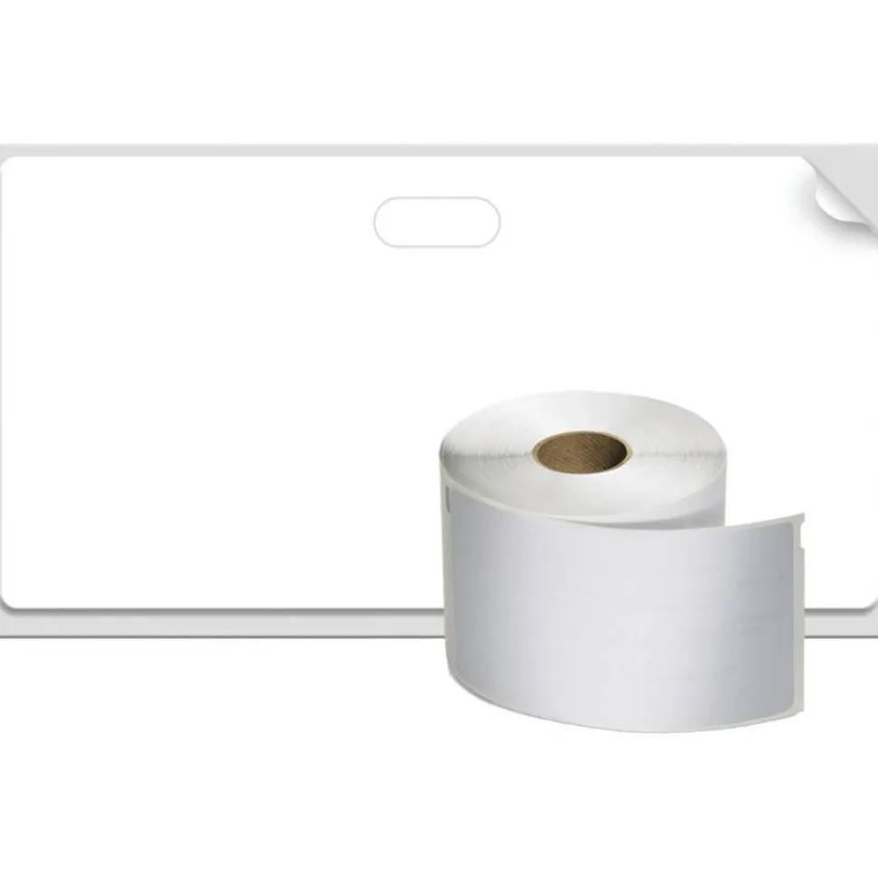 DYMO Self-Adhesive Name Badge Labels, 2.25" x 4", White, 250 Labels/Box
