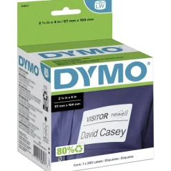 DYMO Self-Adhesive Name Badge Labels, 2.25