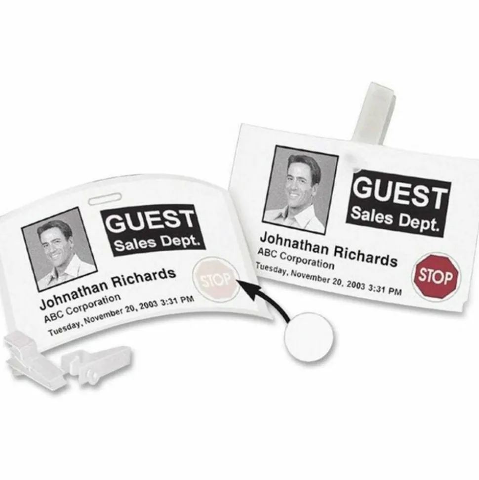 DYMO Visitor Management Time-Expiring Name Badges, Adhesive, 2.25" x 4", 250 Labels/Box