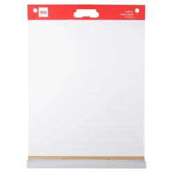 Easel Pad, 20" x 23", Tabletop with Built-In Stand, 25 Sheets, 30% Recycled, White