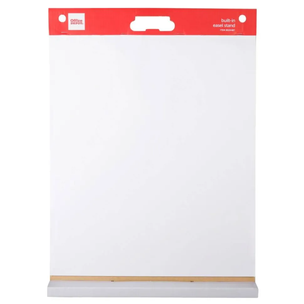 Easel Pad, 20" x 23", Tabletop with Built-In Stand, 25 Sheets, 30% Recycled, White
