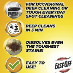 EASY-OFF Heavy Duty Oven Cleaner, Fresh Scent, Foam, 14.5 oz Aerosol Spray, 6/Carton