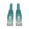 Eaton Tripp Lite Series Cat6 Gigabit Snagless Molded (UTP) Ethernet Cable (RJ45 M/M), PoE, Green, 6-in. (15.24 cm)