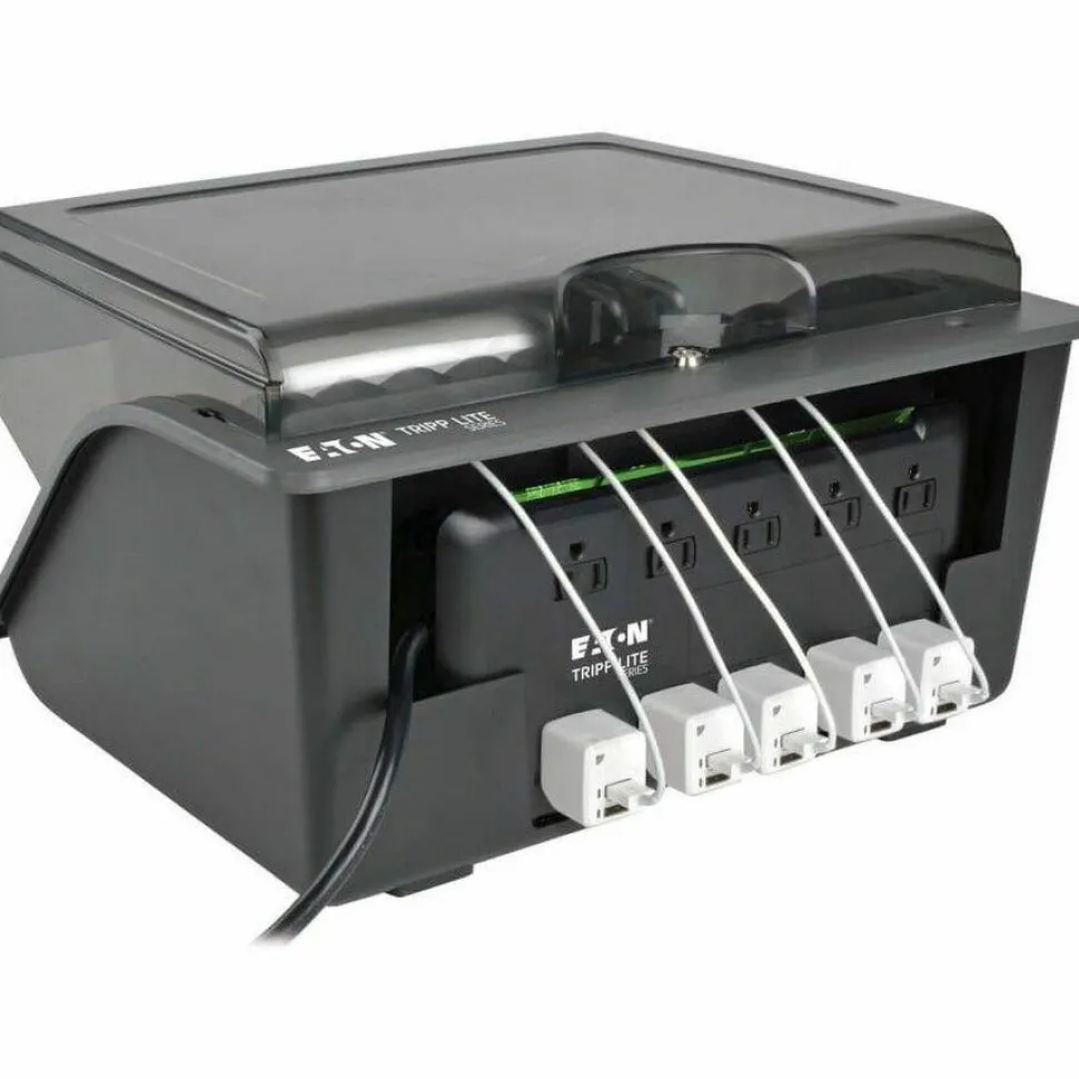 Eaton Tripp Lite Series 10-Device Desktop AC Charging Station with Surge Protector for Tablets, Laptops and E-Readers