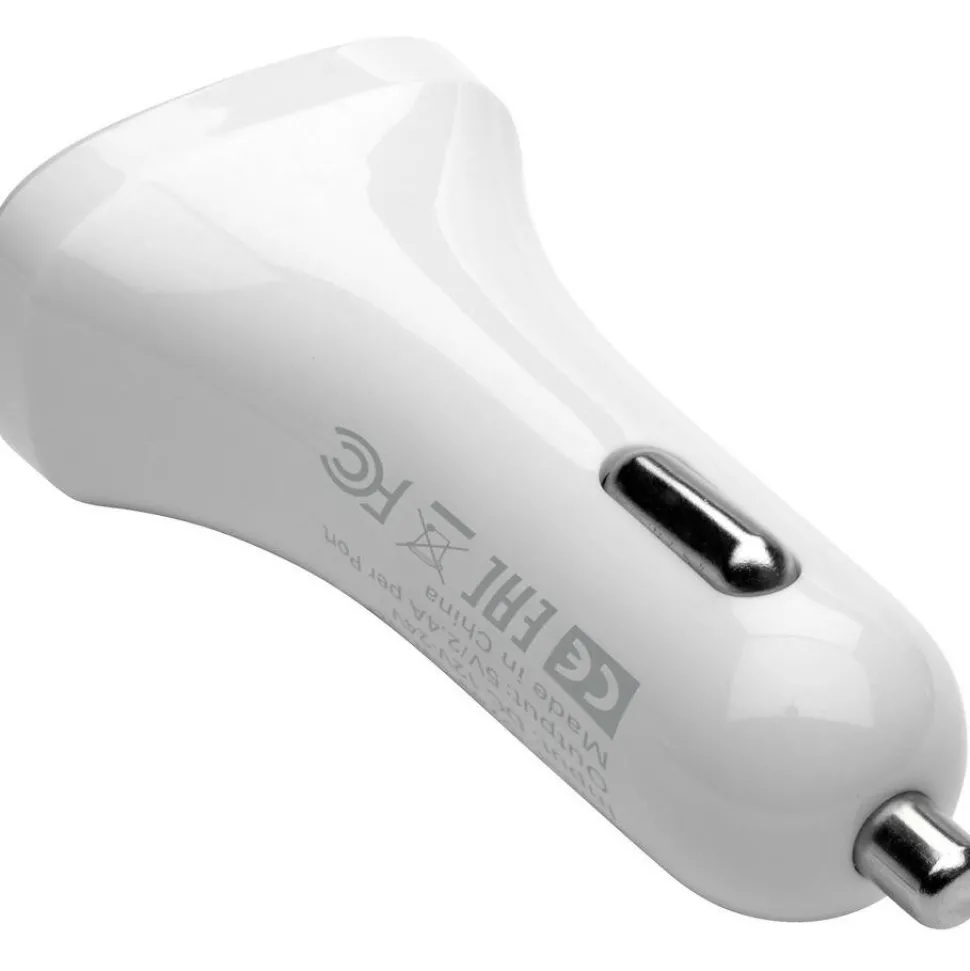 Eaton Tripp Lite Series Dual-Port USB Car Charger for Tablets and Cell Phones, 5V 4.8A (24W)