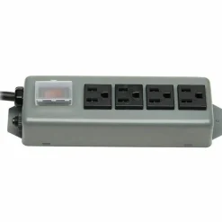 Eaton Tripp Lite Series Industrial Power Strip, 4-Outlet, 6 ft. (1.8 m) Cord, Locking Switch Cover