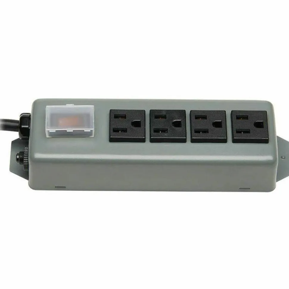 Eaton Tripp Lite Series Industrial Power Strip, 4-Outlet, 6 ft. (1.8 m) Cord, Locking Switch Cover
