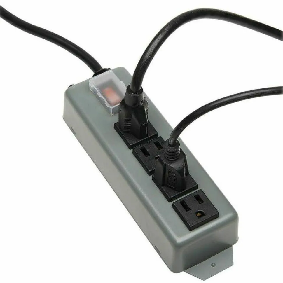 Eaton Tripp Lite Series Industrial Power Strip, 4-Outlet, 6 ft. (1.8 m) Cord, Locking Switch Cover
