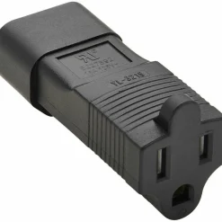Eaton Tripp Lite Series NEMA 5-15R to C14 Power Cord Adapter - 15A, 125V, Black