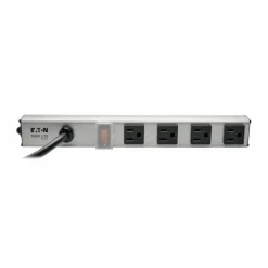 Eaton Tripp Lite Series 4-Outlet Power Strip, 10 ft. (3.05 m) Cord, NEMA 5-15P Plug, 12 in.
