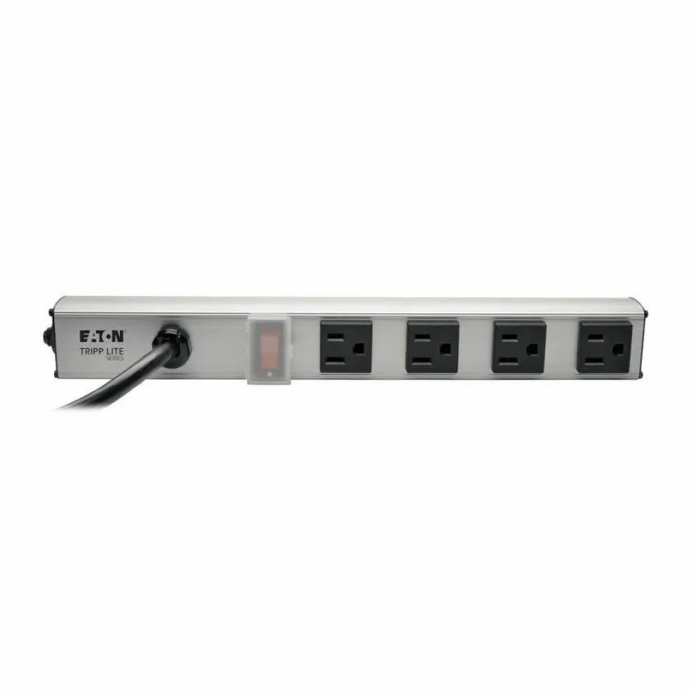 Eaton Tripp Lite Series 4-Outlet Power Strip, 10 ft. (3.05 m) Cord, NEMA 5-15P Plug, 12 in.