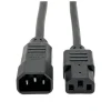 Eaton Tripp Lite Series PDU Power Cord, C13 to C14 - 10A, 250V, 18 AWG, 2 ft. (0.61 m), Black