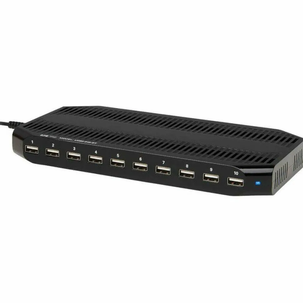 Eaton Tripp Lite Series 10-Port USB Charging Station Hub w Adjustable Storage Tablet/Smartphone/iPad/Iphone 5V 21A 105W - U280010ST