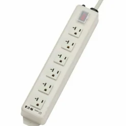 Eaton Tripp Lite Series Power It! 6-Outlet Power Strip, 15 ft. (4.57 m) Cord, 5-20P Plug, Metal Housing