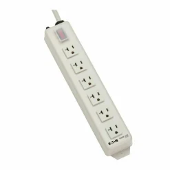 Eaton Tripp Lite Series Power It! 6-Outlet Power Strip, 15 ft. (4.57 m) Cord, 5-20P Plug, Metal Housing