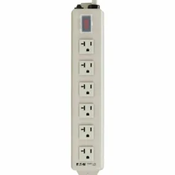 Eaton Tripp Lite Series Power It! 6-Outlet Power Strip, 15 ft. (4.57 m) Cord, 5-20P Plug, Metal Housing