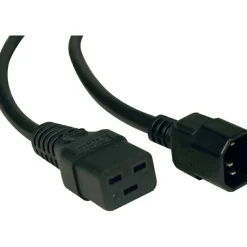 Eaton Tripp Lite Series Power Cord, C19 to C14 - Heavy-Duty, 15A, 250V, 14 AWG, 10 ft. (3.05 m), Black