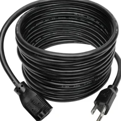 Eaton Tripp Lite Series Power Extension Cord, NEMA 5-15P to NEMA 5-15R - 13A, 120V, 16 AWG, 15 ft. (4.57 m), Black