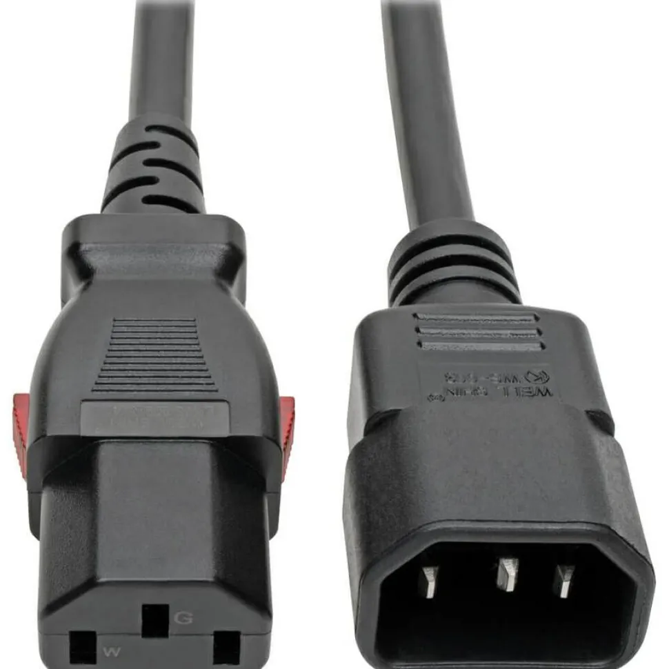 Eaton Tripp Lite Series Power Extension Cord, Locking C13 to C14 PDU Style - 10A, 250V, 18 AWG, 2 ft. (0.61 m)